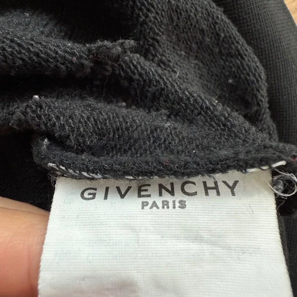 Givenchy Paris Distressed Black Crewneck Sweatshirt Size S - Picture 10 of 12